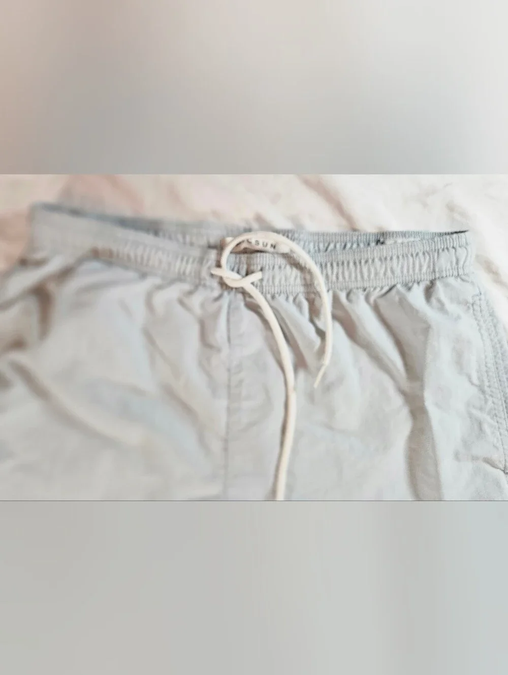 Pacsun Mens Light Blue Elastic Waist Side Pockets Swim Trunks Size Small